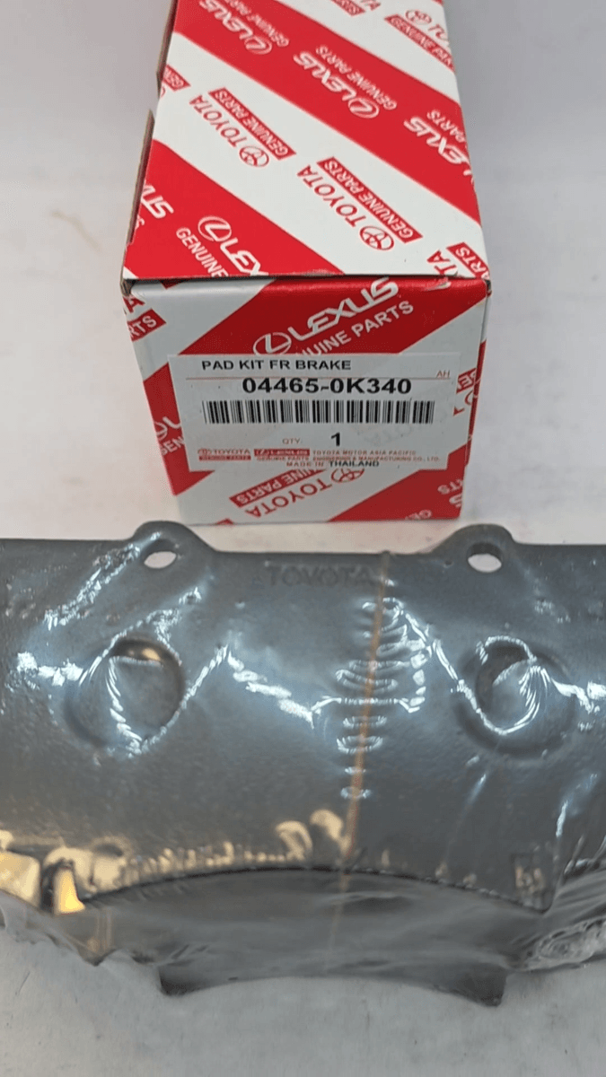 Genuine Toyota Front Brake Pad Set - 04465-0K340
