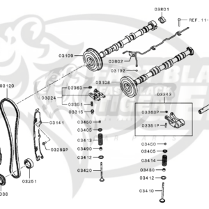 bolt rocker arm pivot 1025A078