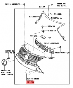 cover grillpo 52127-78130