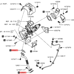 gasket oil return tube 1226A033