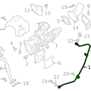gasket oil return tube 1225A316