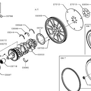 flywheel assy 12310A030P
