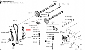 guide chain loose side 1140A043