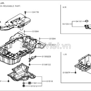 Mitsubishi Engine Oil Pan 11110A090P