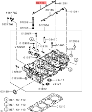 tube exhaust camshaft oil 1225A052