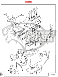 gasket kit eng overhaul 1000D334