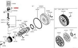snap ring piston 1110C709