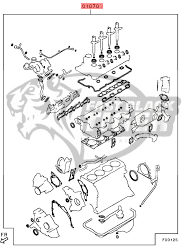 gasket kit eng overhaul 1000D334