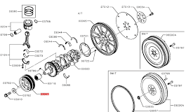 pully crankshaft 12303A040P