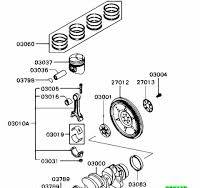 plate crankshaft thrust 1052A193