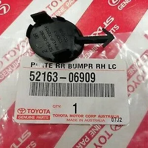 Genuine TOYOTA 5216306909 PLATE, RR BUMPER, RH L/COLOR — 5216306909 | Fast Black Tigers